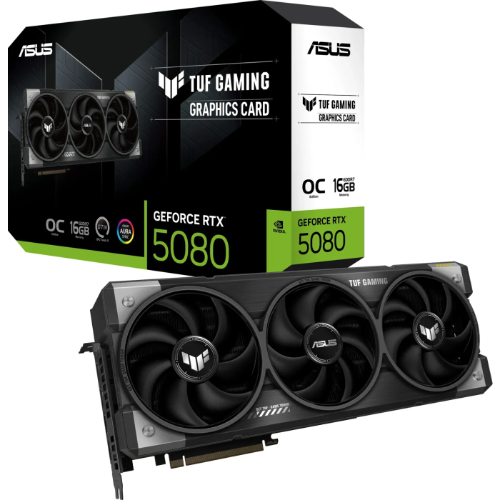 Grafična kartica ASUS TUF Gaming GeForce RTX 5080 OC, 16GB GDDR7, PCI-E 5.0 TUF-RTX5080-O16G-GAMING