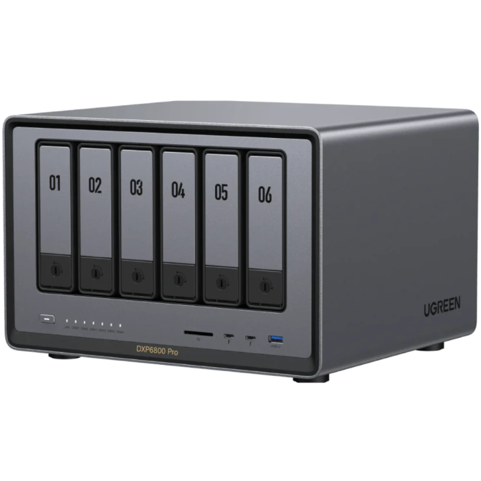 Ugreen NASync DXP6800 Pro za 6+2 diska, Intel i5-1235u, 8GB DDR5, 2x 10Gbe mreža