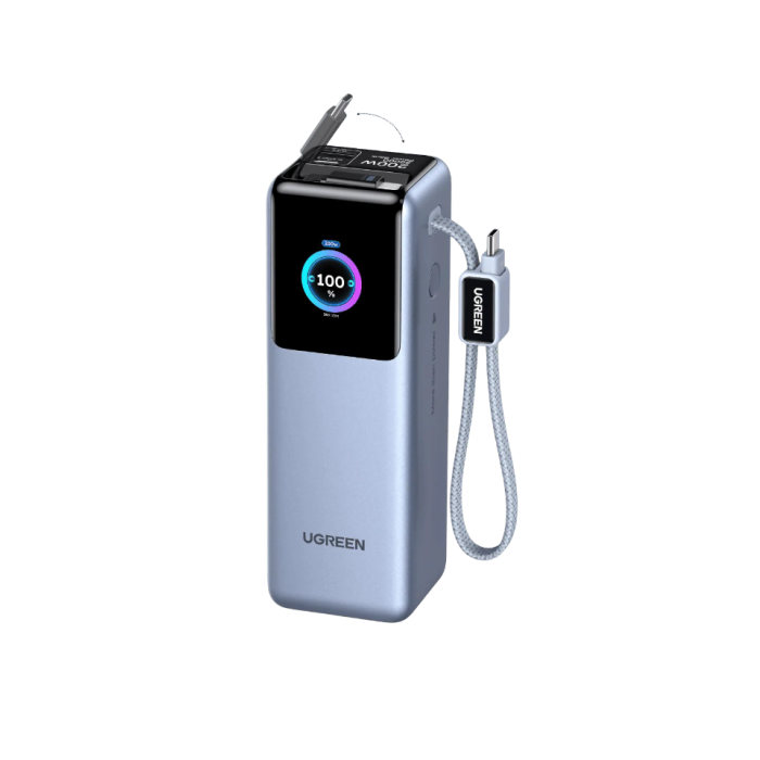Ugreen prenosna polnilna baterija 25.000mAh, 200W s pametnim digitalnim zaslonom
