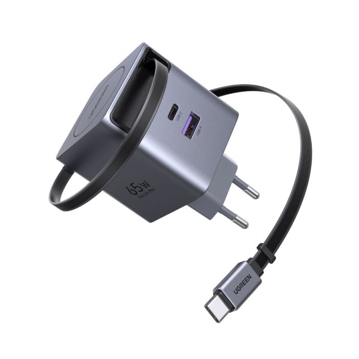 Ugreen Retractable 65W GaN USB-C polnilec
