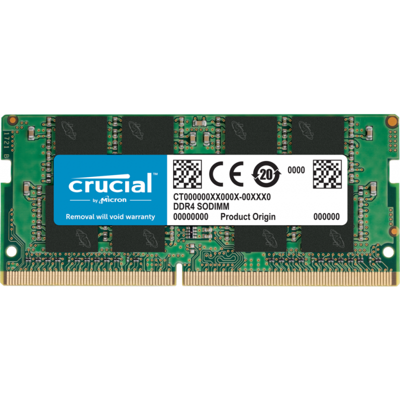 Crucial 16GB DDR4-3200 SODIMM PC4-25600 CL22, 1.2V