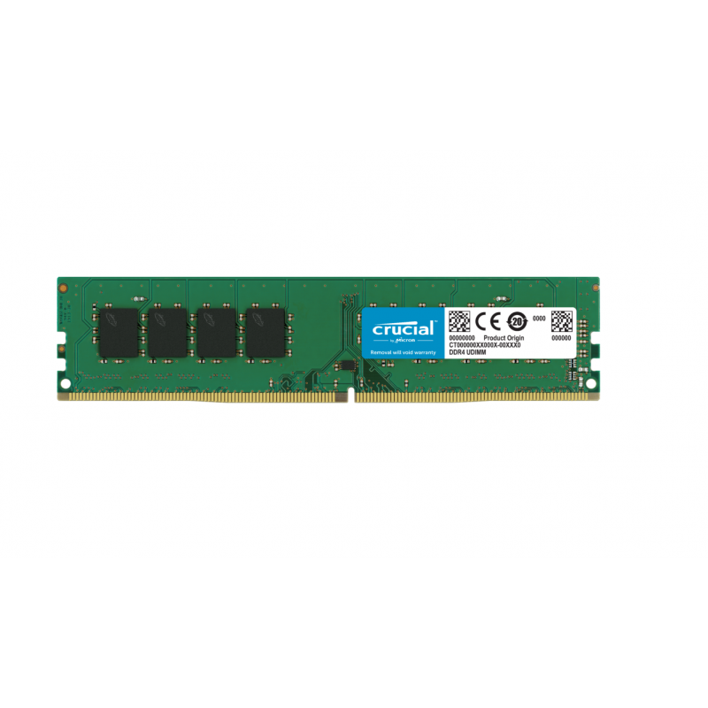 Crucial 4GB DDR4-2400 UDIMM PC4-21300 CL17, 1.2V