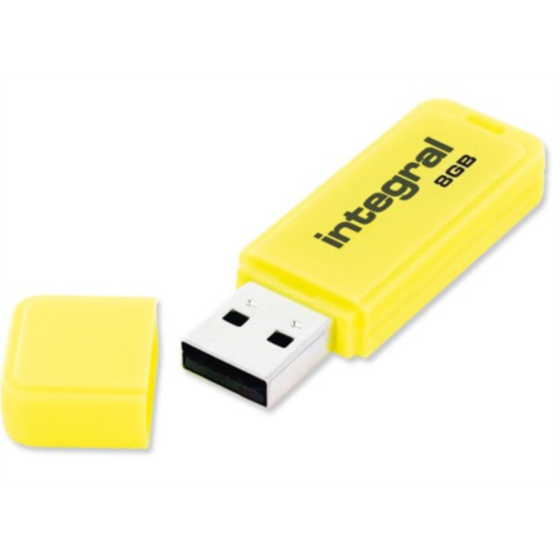 INTEGRAL NEON 8GB USB2.0 rumen spominski ključek