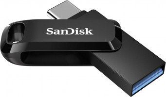 SanDisk Ultra Dual Drive Go USB Type C, 64GB 3.1/3.0, b do 150 MB/s, črn 