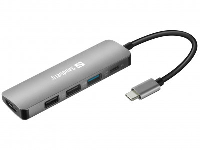 Sandberg USB-C priključak na HDMI + 3x USB 3.0 i isporuka snage 100W