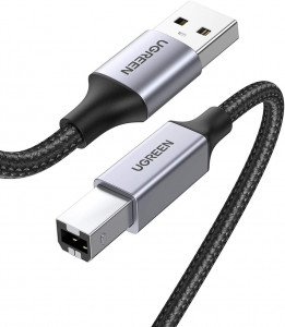 Ugreen tiskalniški kabel USB 2.0 tipa B USB kabel USB A v USB B združljiv s HP, Canon, Epson, Lexmark, Dell, Brother (3 m)
