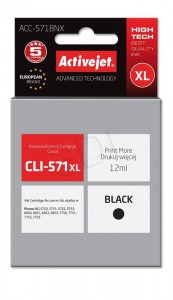Crna tinta ActiveJet Canon CLI-571B XL