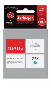 Canon CLI-571C XL ActiveJet cijan tinta Canon