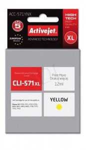 Žuta tinta tvrtke Canon CLI-571Y XL za ActiveJet