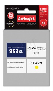 ActiveJet žuta tinta HP 953XL F6U18AE
