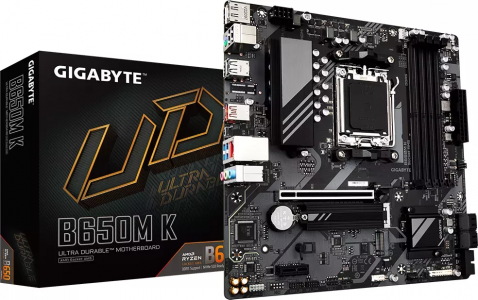 GIGABYTE B650M K, DDR5, SATA3, USB3.2Gen2, DP, 2.5GbE, AM5 mATX