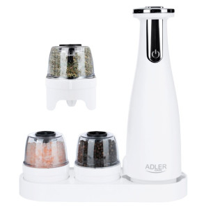 Adler Električni mlinček za sol in poper - komplet - 3 mlinčki - USB