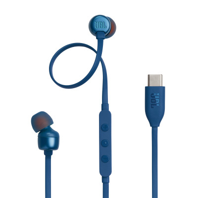 JBL USB-C žične slušalke Tune 310C, modre