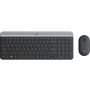 Logitech Slim Wireless Combo MK470, grafitna SLO