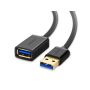 Ugreen USB 3.0 podaljšek (M na Ž) črn 3m - polybag