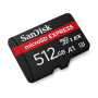 SanDisk 512GB Express NVMe UHS-I microSDXC spominska kartica