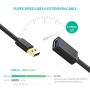 Ugreen  USB 3.0 podaljšek (M na Ž) črn 2m - polybag