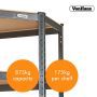 VonHaus kotni regal s 5 policami