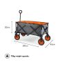 VonHaus folding camping trolley up to 70kg
