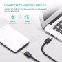 Ugreen USB 3.0 kabel (M na M) črn 0.5 m - polybag