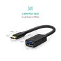Ugreen USB-C (M) na USB 3.0 (Ž) OTG kabel črn - polybag