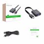 Ugreen HDMI na VGA + 3.5MM Audio+MicroUSB konverter črn - box