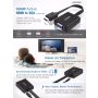 Ugreen HDMI na VGA + 3.5MM Audio+MicroUSB konverter črn - box