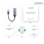 Ugreen USB 3.0 Gigabit Ethernet Adapter mrežna kartica siv - box