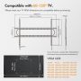 VonHaus 60-120 fiksen TV stenski nosilec do 120kg