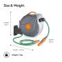 VonHaus stenski nosilec za cev 20m auto Roll-Up 