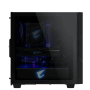Gigabyte AC300G GLASS USB-C USB 3.1 Gen2 ATX AORUS RGB osvetljeno ohišje, črno