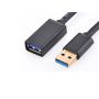 Ugreen USB 3.0 podaljšek (M na Ž) črn 1m - polybag