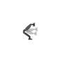 IcyBox enojni namizni nosilec za monitor do diagonale 27