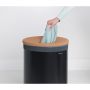 Brabantia koš za perilo 60L okrogel, črn