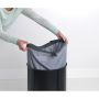 Brabantia koš za perilo 60L okrogel, črn