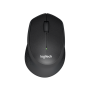 Logitech M330 Silent Plus brezžična miška, črna