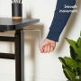 VonHaus nastavljiva Sit&Stand delovna miza črna 