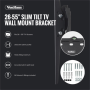 VonHaus 26-55 nagibni TV stenski nosilec do 40kg