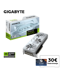 Grafična kartica GIGABYTE GeForce RTX 5070 EAGLE OC ICE SFF 12G, 12GB GDDR7, PCI-E 5.0