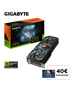 Grafična kartica GIGABYTE AORUS GeForce RTX 5070 GAMING OC 12G, 12GB GDDR7, PCI-E 5.0